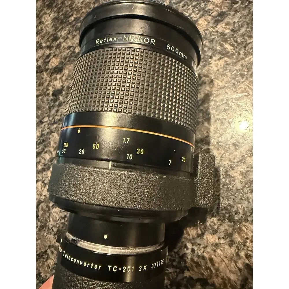 Nikon Reflex Nikkor 500mm f/8 185746 Lens And Teleconverter TC-201 2X 371155
